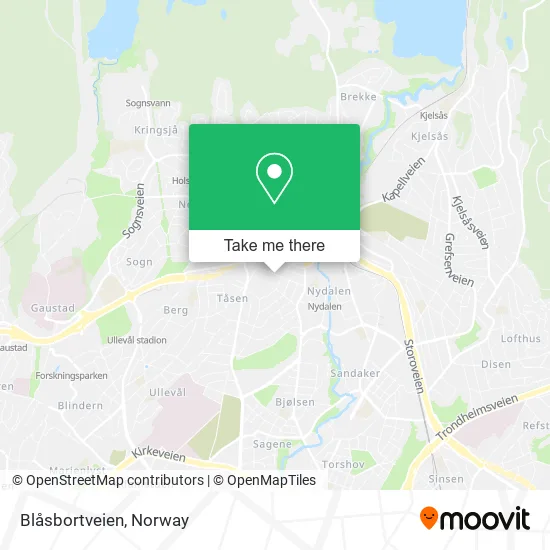 Blåsbortveien map