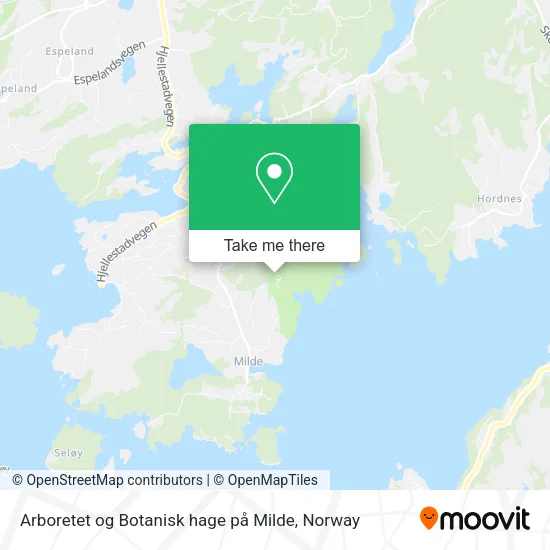 Arboretet og Botanisk hage på Milde map