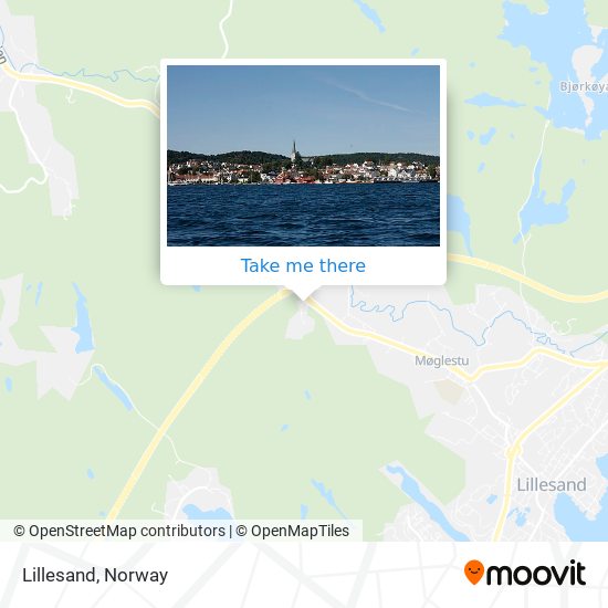 Lillesand map