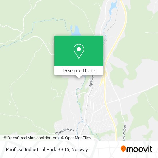Raufoss Industrial Park B306 map
