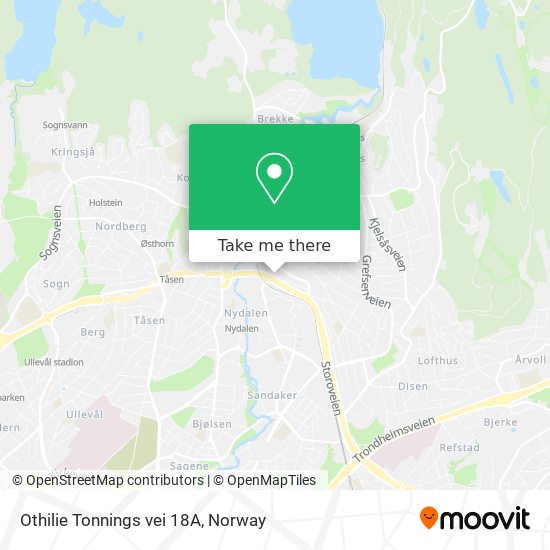Othilie Tonnings vei 18A map