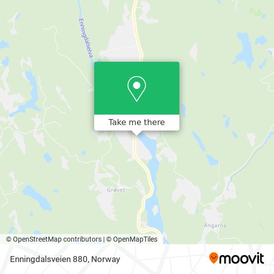 Enningdalsveien 880 map