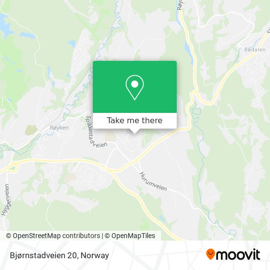 Bjørnstadveien 20 map