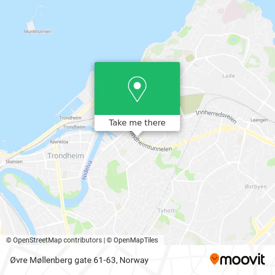 Øvre Møllenberg gate 61-63 map