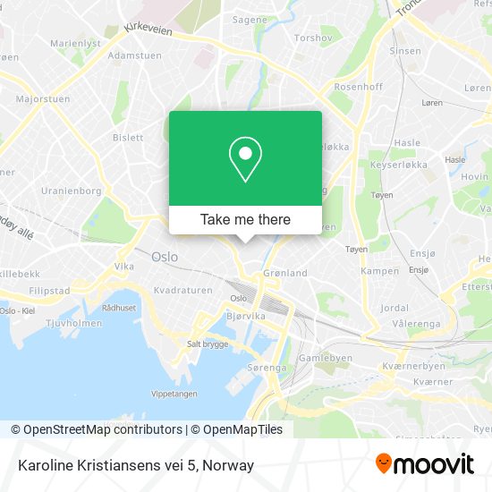 Karoline Kristiansens vei 5 map