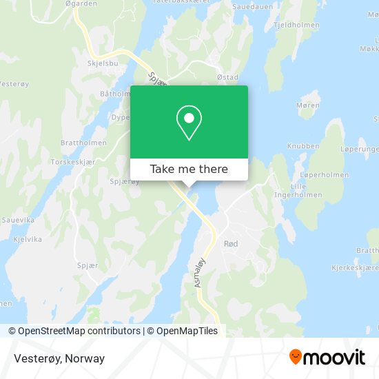 Vesterøy map