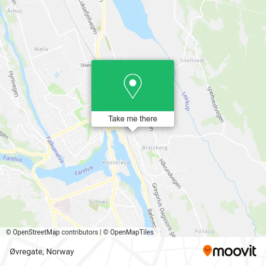 Øvregate map