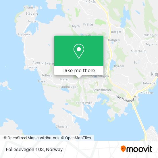 Follesevegen 103 map