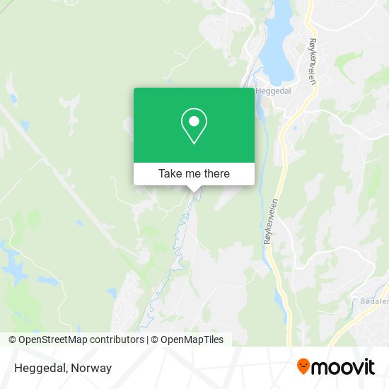 Heggedal map