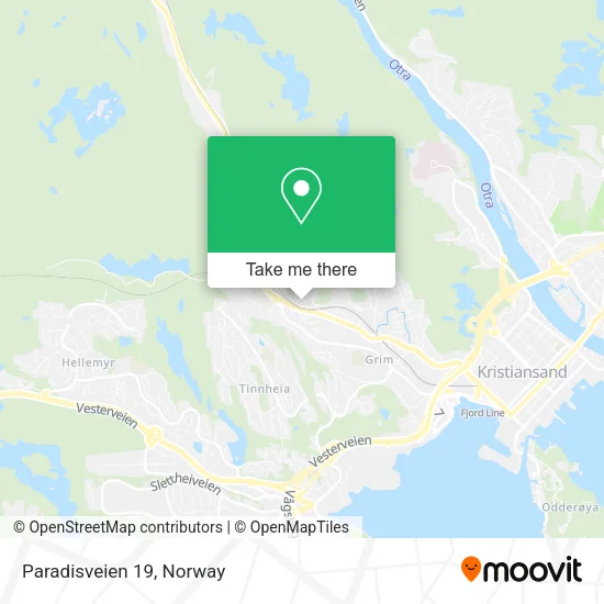 Paradisveien 19 map
