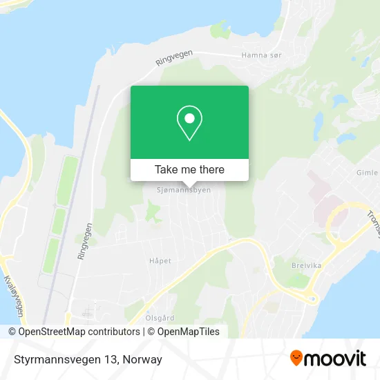 Styrmannsvegen 13 map