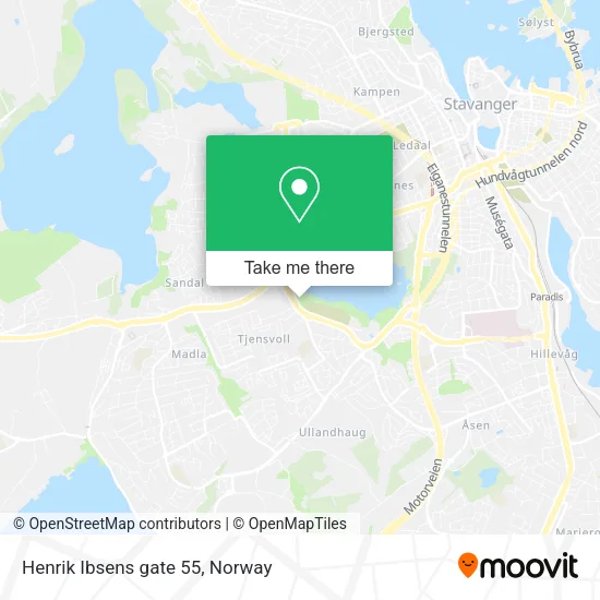Henrik Ibsens gate 55 map
