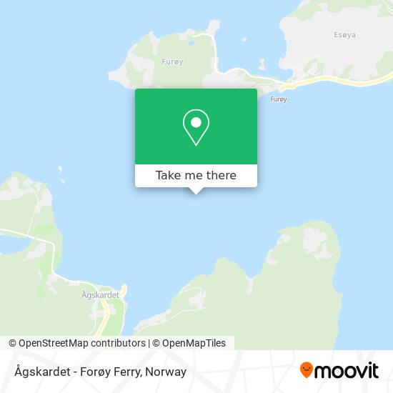 Ågskardet - Forøy Ferry map