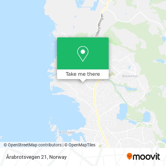 Årabrotsvegen 21 map