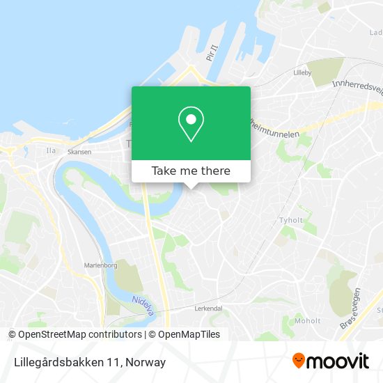 Lillegårdsbakken 11 map
