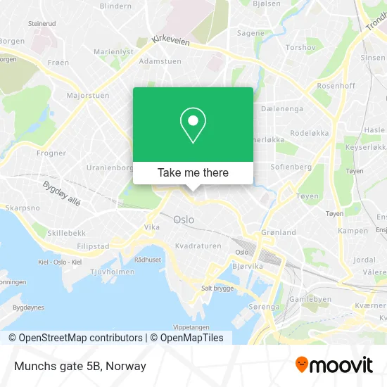 Munchs gate 5B map