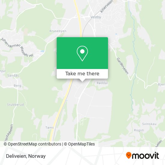 Deliveien map