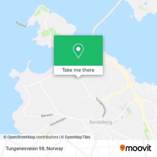 Tungenesveien 98 map