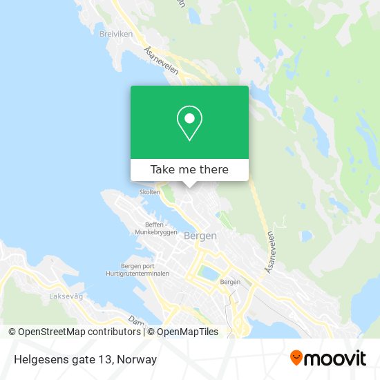 Helgesens gate 13 map
