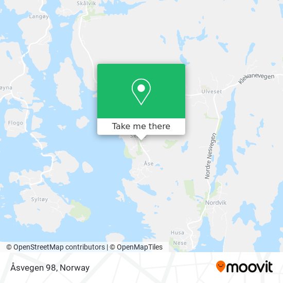 Åsvegen 98 map