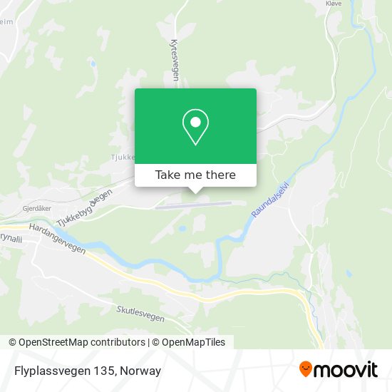 Flyplassvegen 135 map