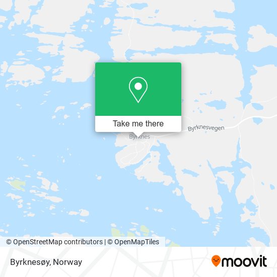 Byrknesøy map