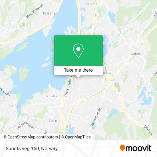 Sundts veg 150 map