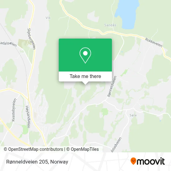 Rønneldveien 205 map