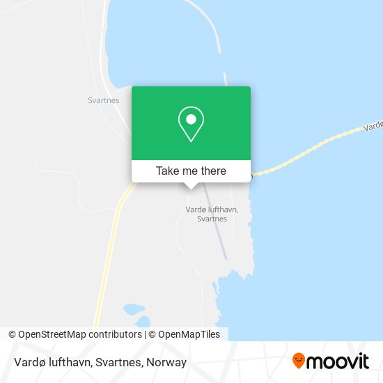 Vardø lufthavn, Svartnes map