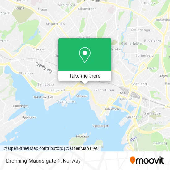 Dronning Mauds gate 1 map