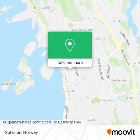 Solveien map