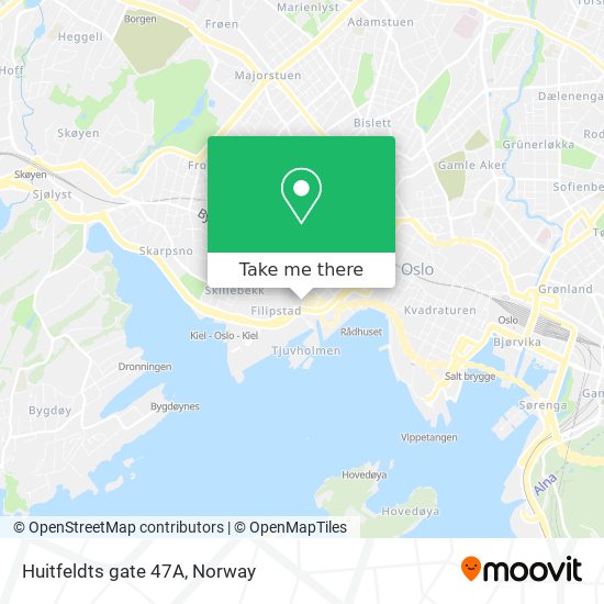 Huitfeldts gate 47A map