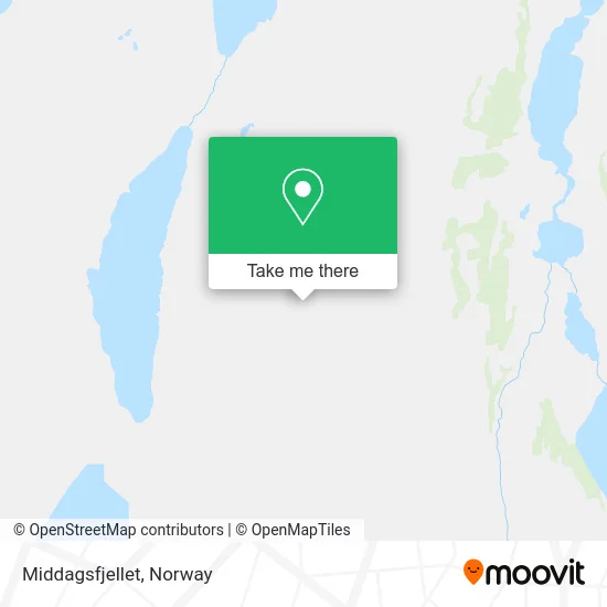 Middagsfjellet map