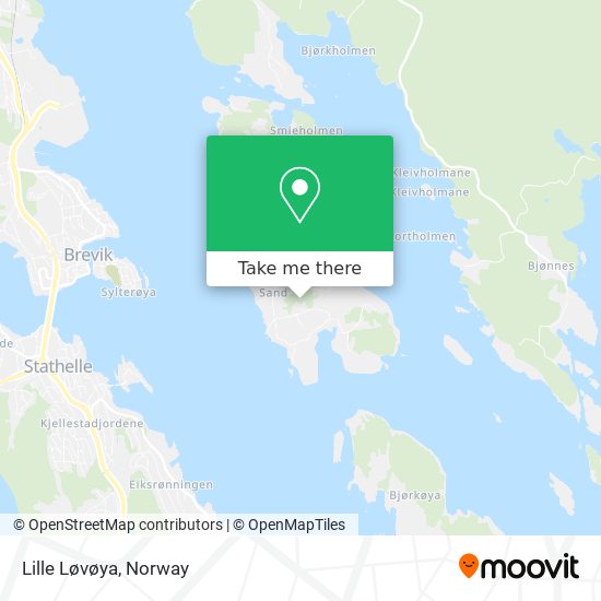 Lille Løvøya map