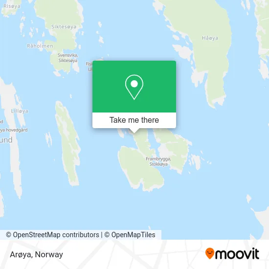 Arøya map