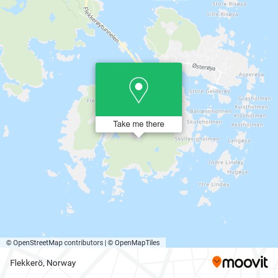 Flekkerö map