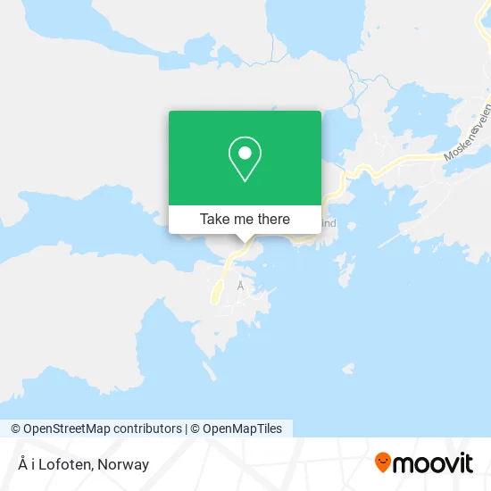 Å i Lofoten map