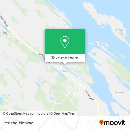 Ystebø map