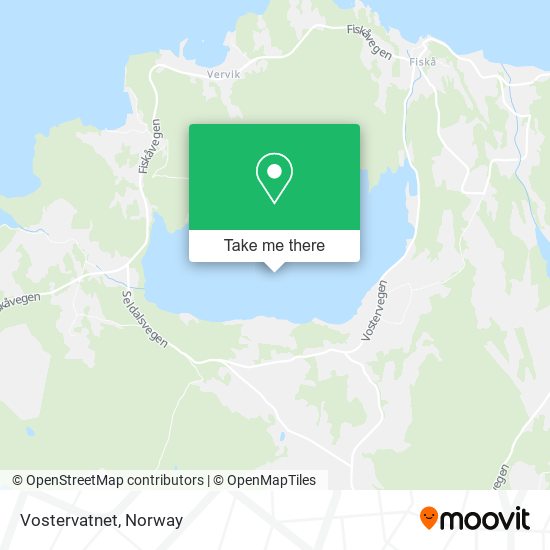 Vostervatnet map