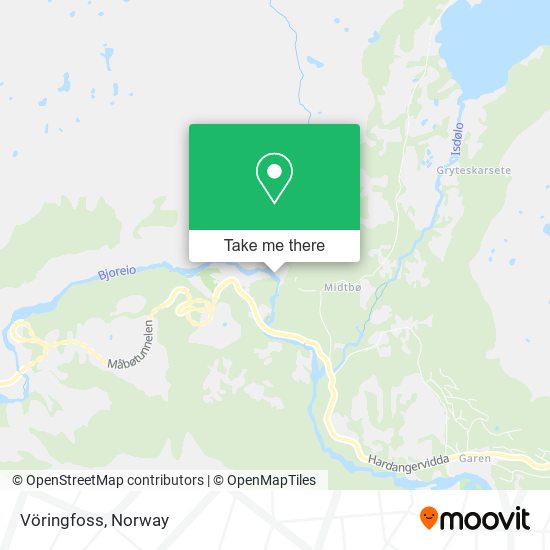 Vöringfoss map