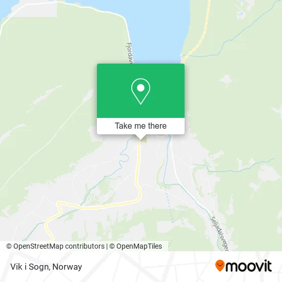 Vik i Sogn map
