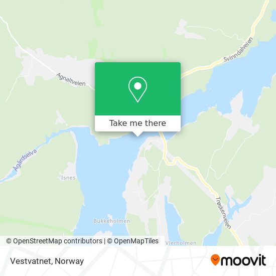 Vestvatnet map