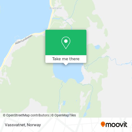 Vassvatnet map