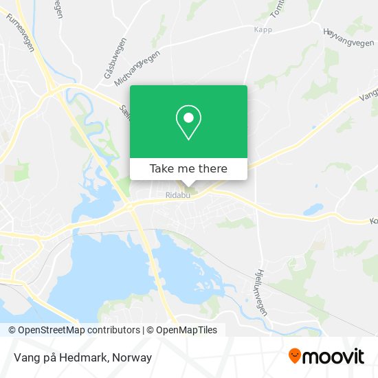 Vang på Hedmark map