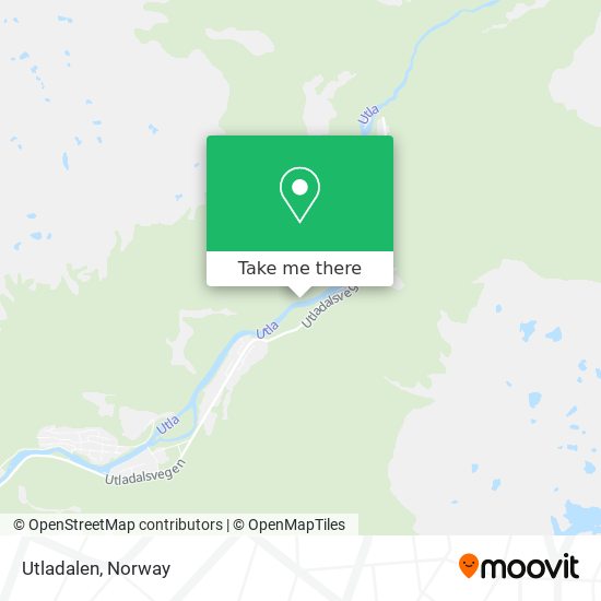 Utladalen map