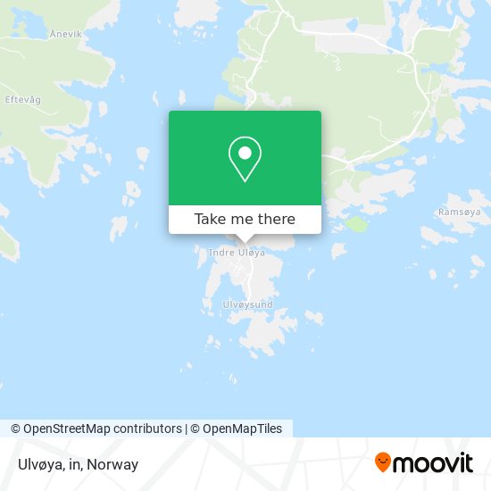 Ulvøya, in map