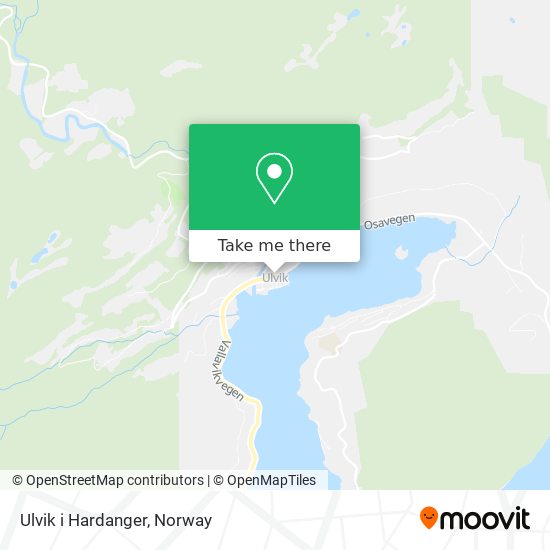 Ulvik i Hardanger map