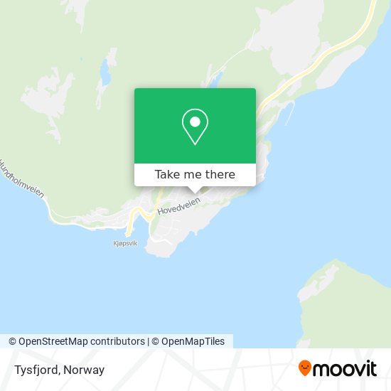 Tysfjord map