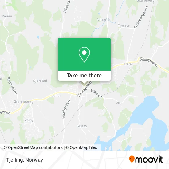 Tjølling map