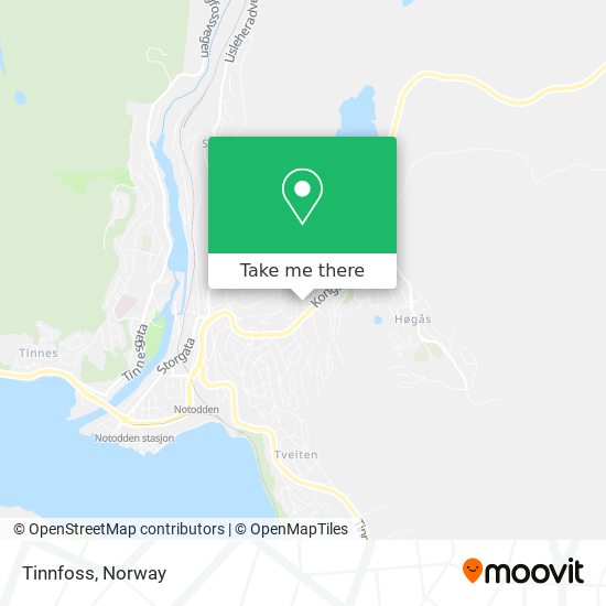 Tinnfoss map